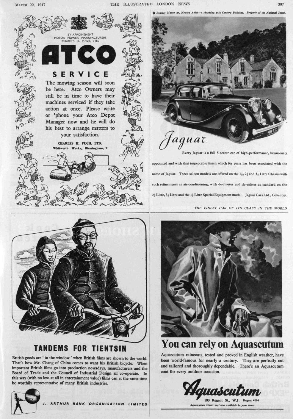 Jaguar advert etc